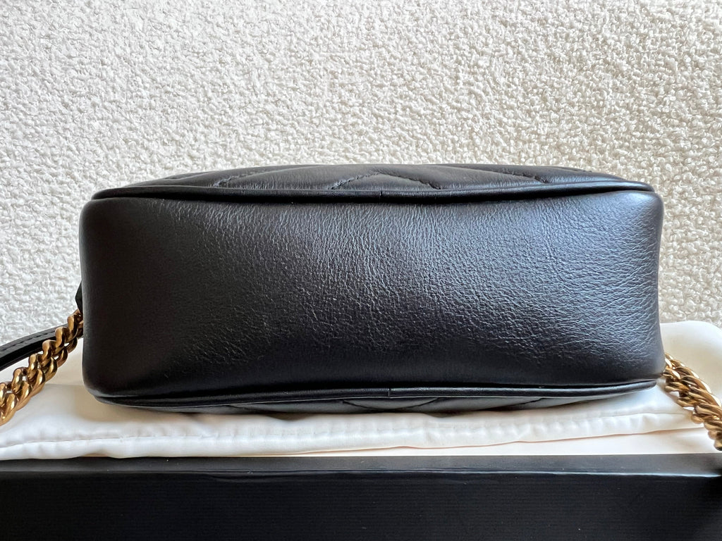 Gucci GG Black Marmont Mini Shoulder Bag (RRP £1,360)
