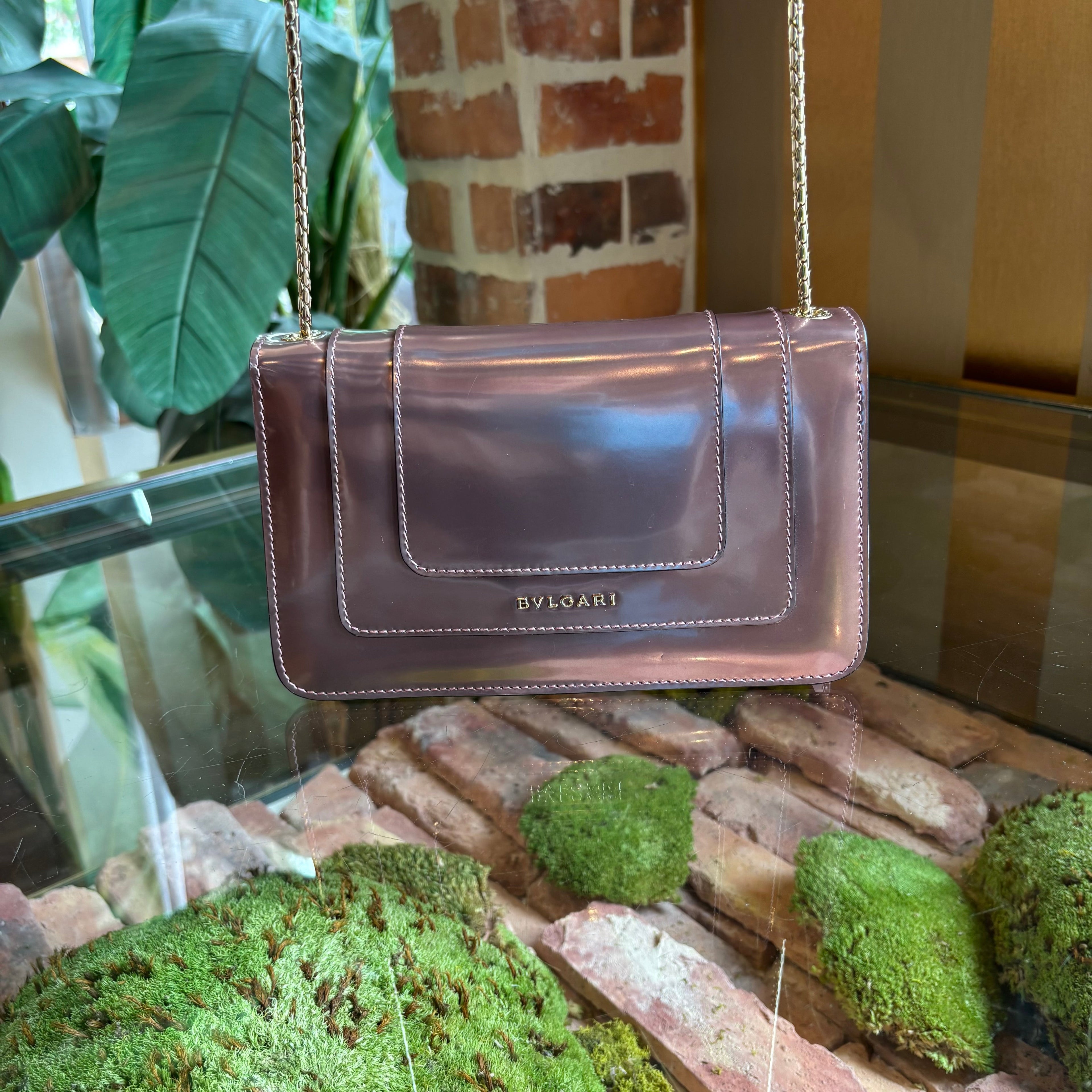 BVLGARI Metallic Pink Crossbody