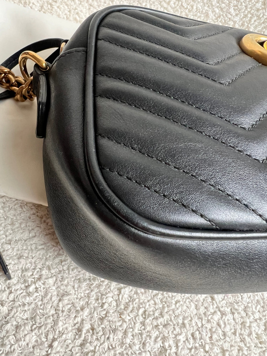 Gucci GG Black Marmont Small Shoulder Bag (RRP £1440)