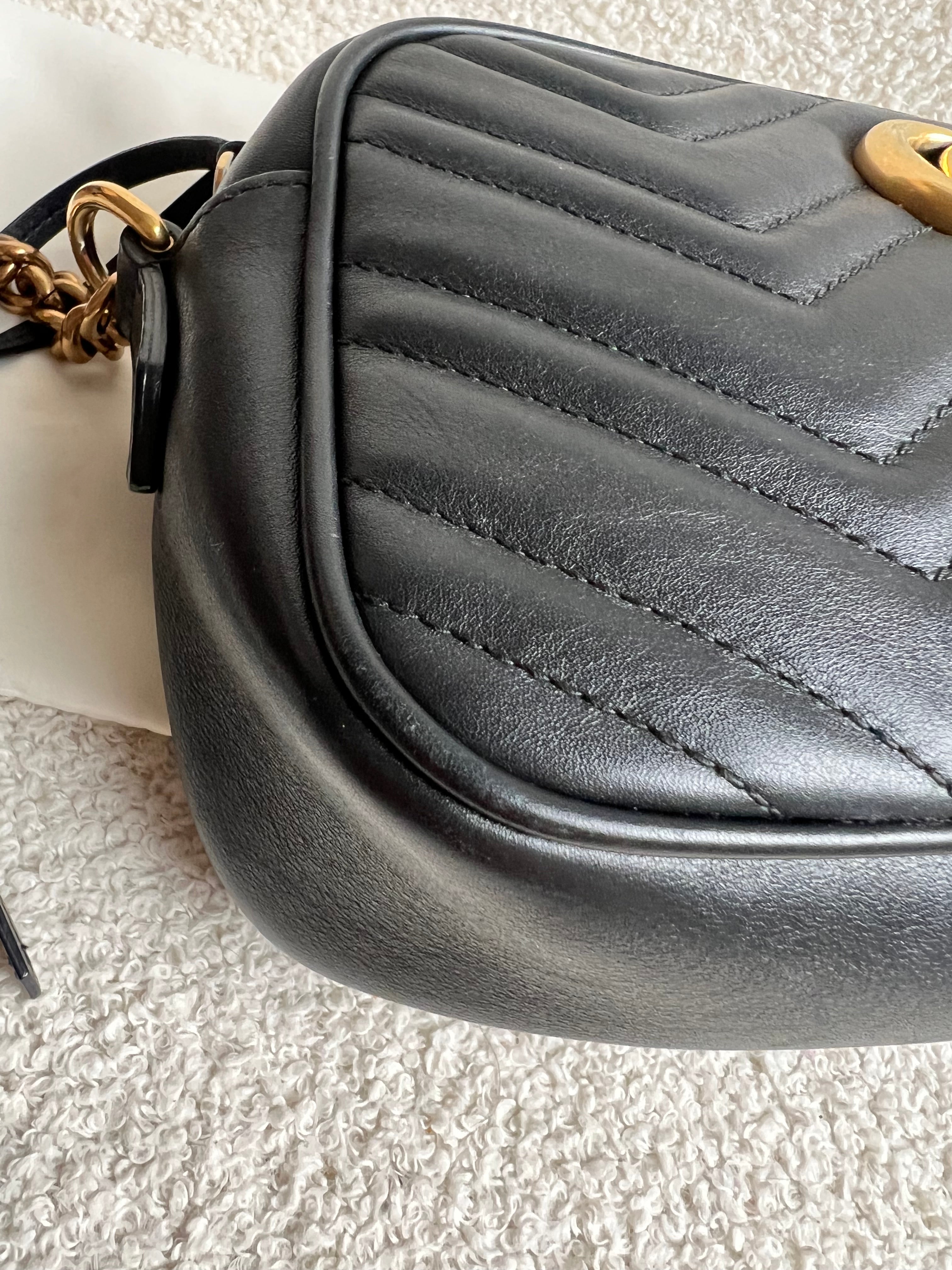 Gucci GG Black Marmont Small Shoulder Bag (RRP £1440)
