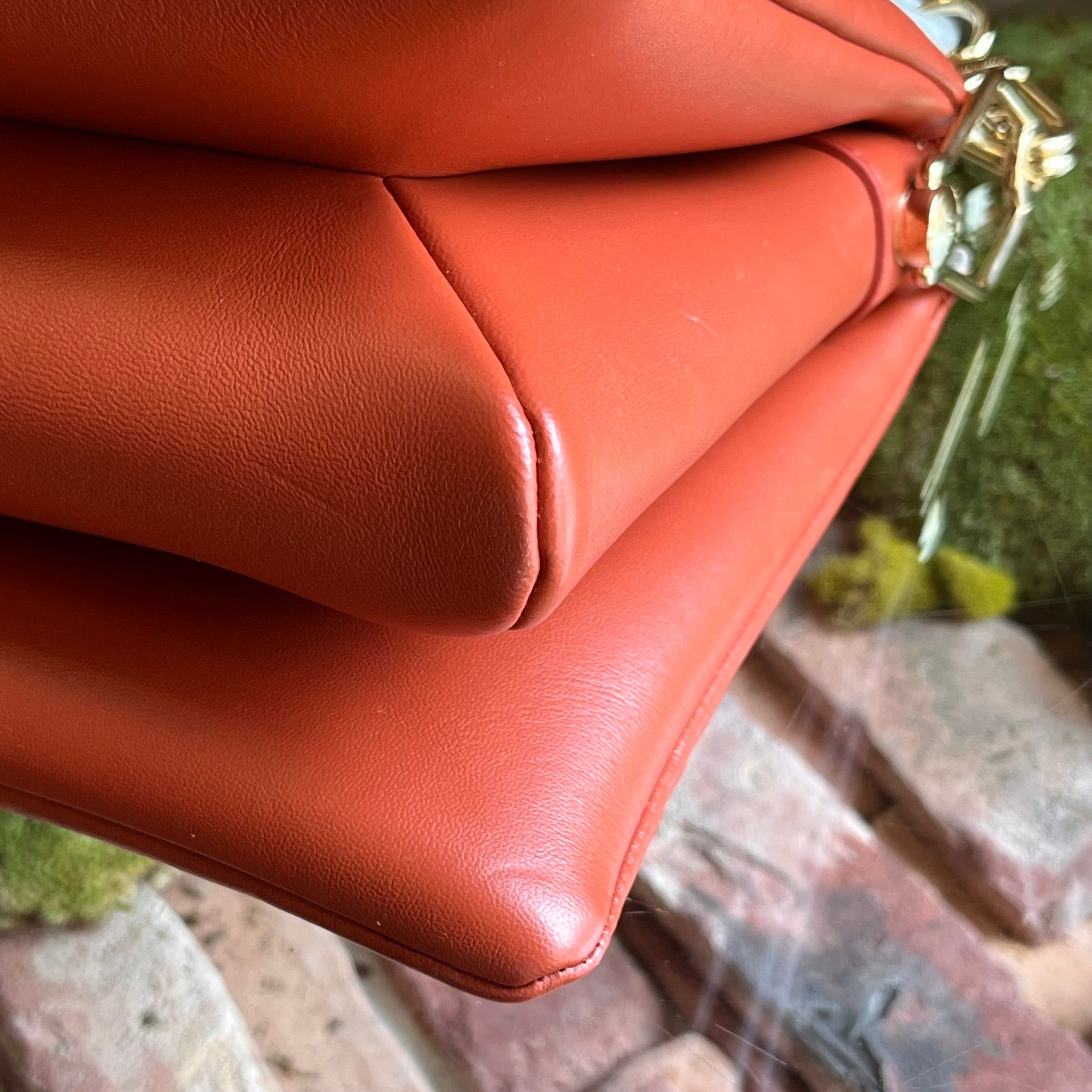 LOUIS VUITTON Coussin PM Terracotta Monogram Embossed Leather Shoulder Bag