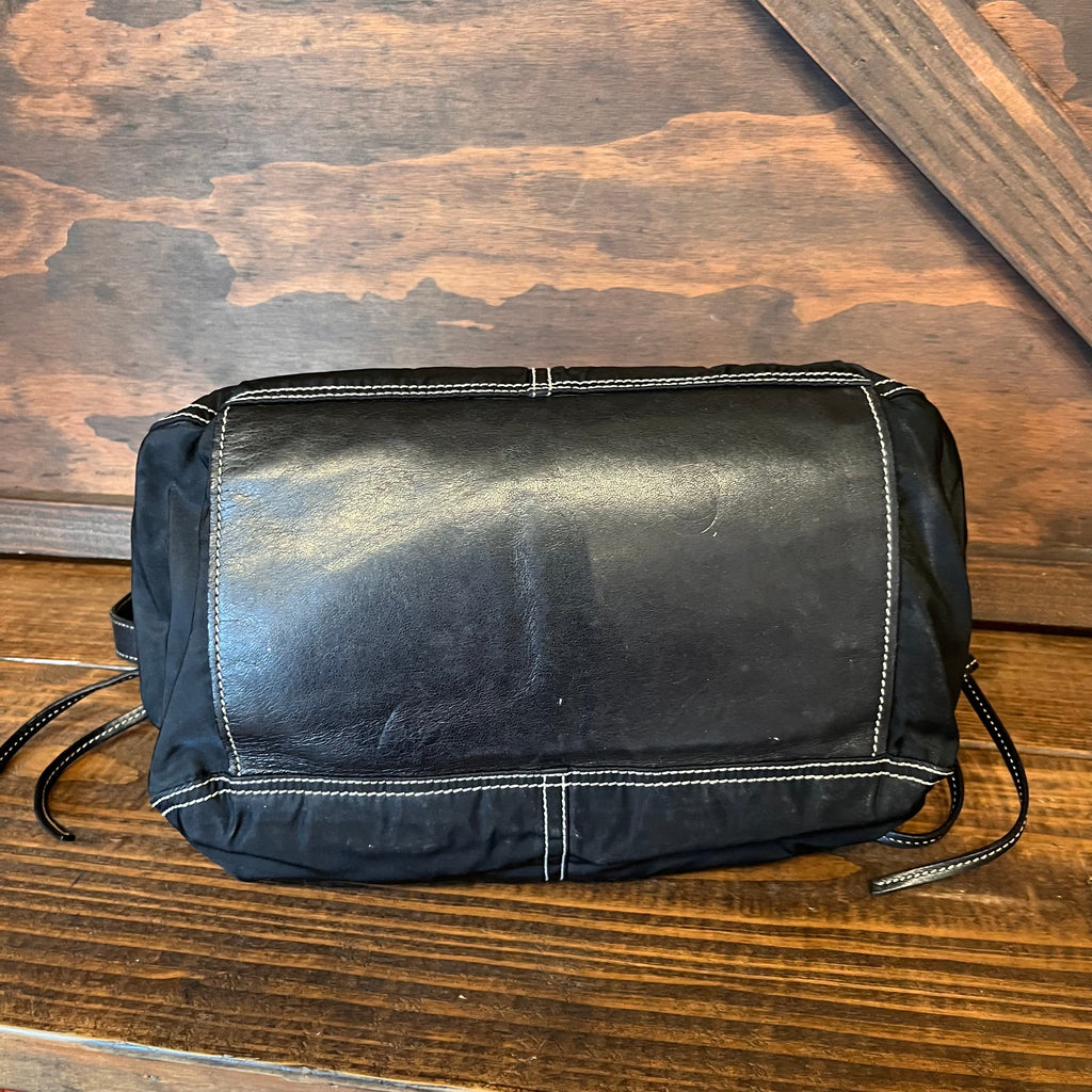 PRADA Black Nylon Multipocket Shoulder Bag