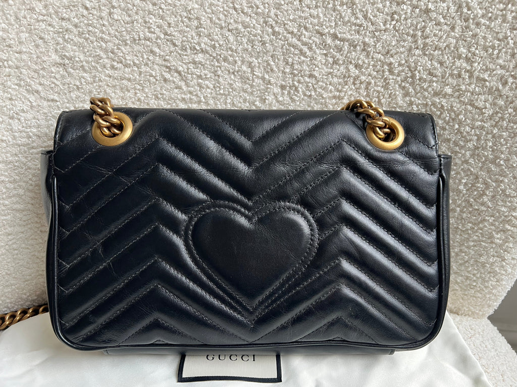 Gucci GG Black Marmont Small Shoulder Bag (RRP £2070)