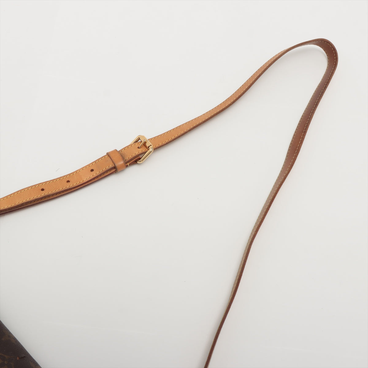 Louis Vuitton Menilmontant Handbag Monogram Canvas Brown Canvas Crossbody Bag Bag (Pre-Owned)