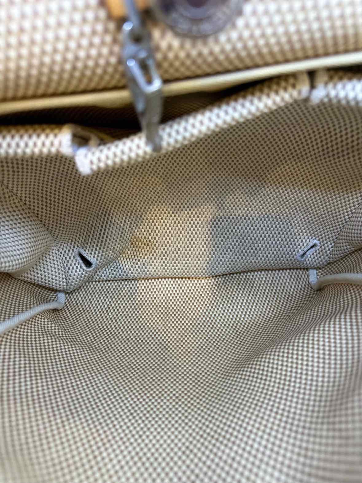 HERMES Herbag Beige Canvas Solid Backpack