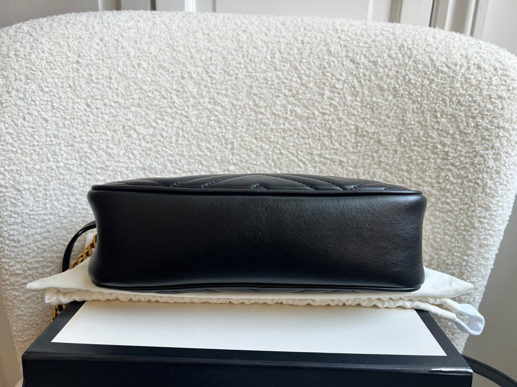 Gucci GG Black Marmont Small Shoulder Bag (RRP £1440)