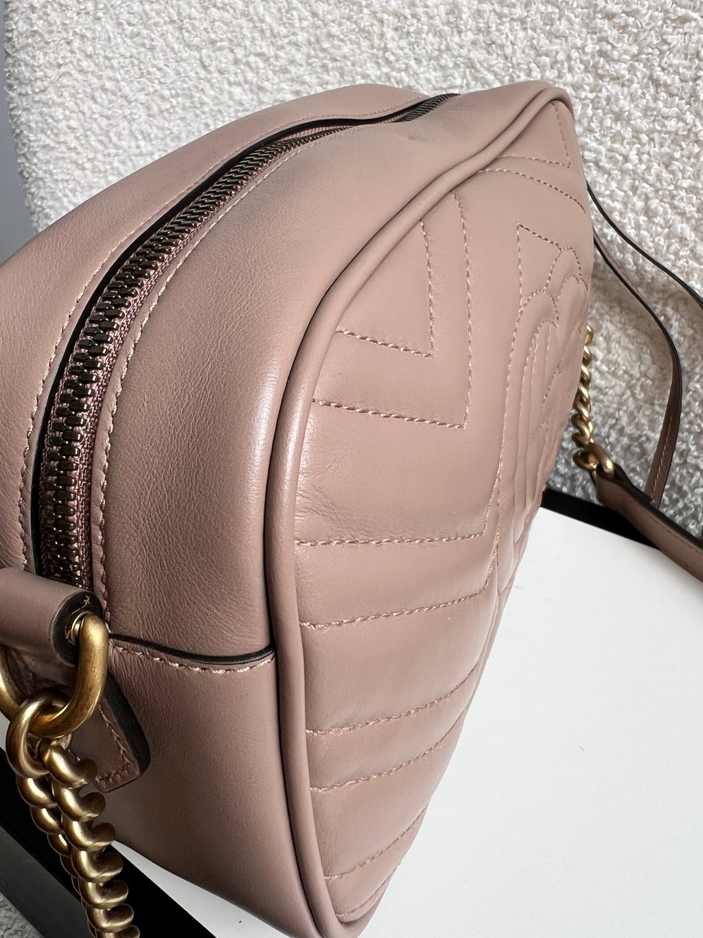 Gucci GG Marmont Dusty Pink Small Shoulder Bag (RRP £1440)