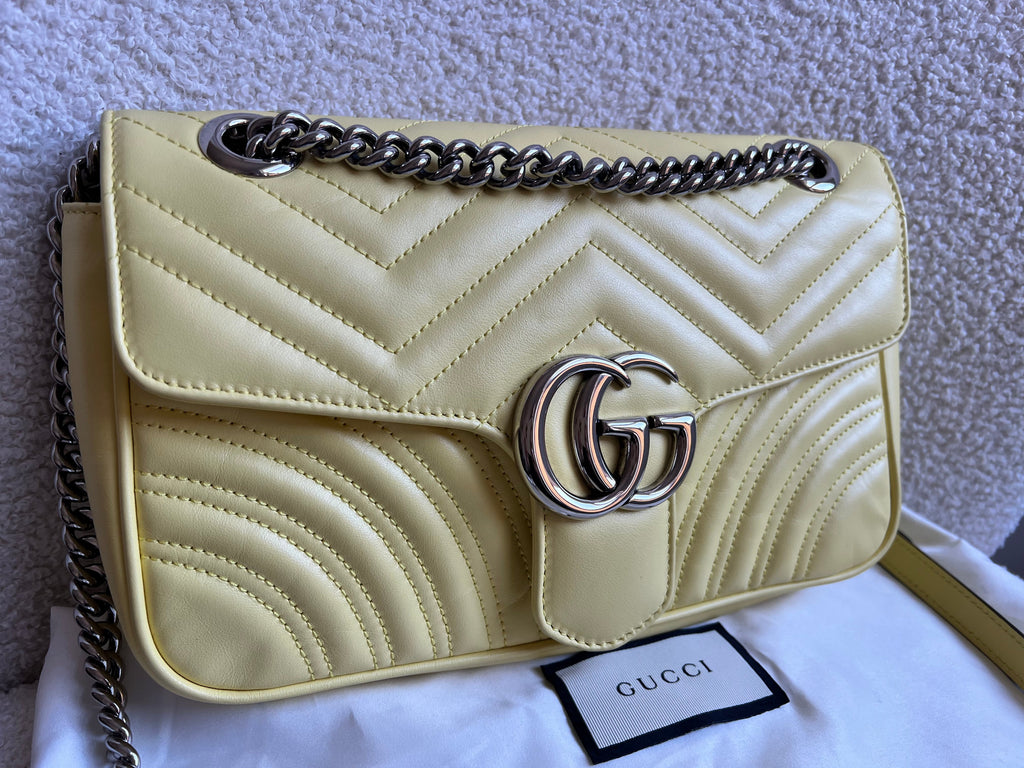 Gucci GG Yellow Marmont Small Shoulder Bag (RRP £2070)