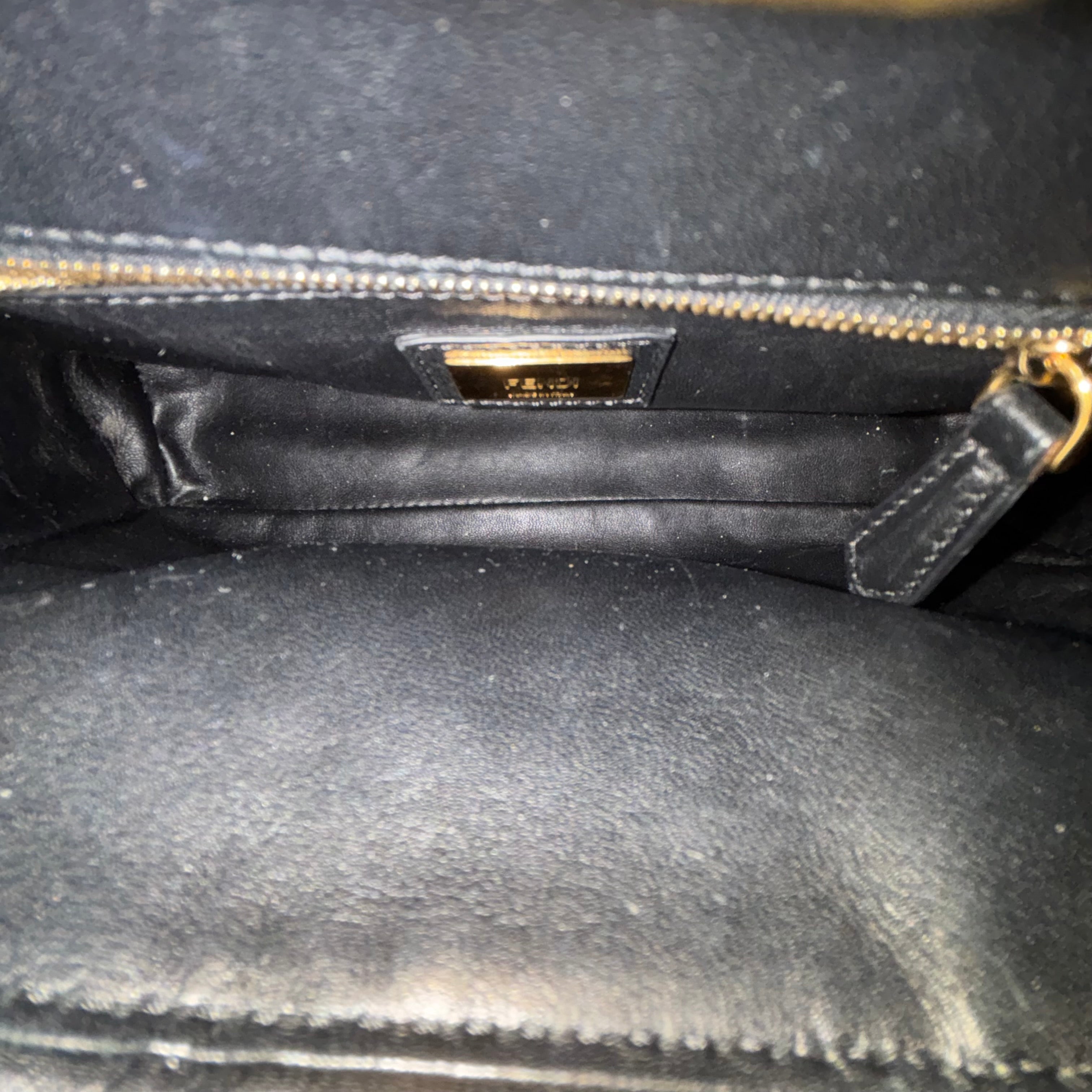 FENDI Black Mini Peekaboo