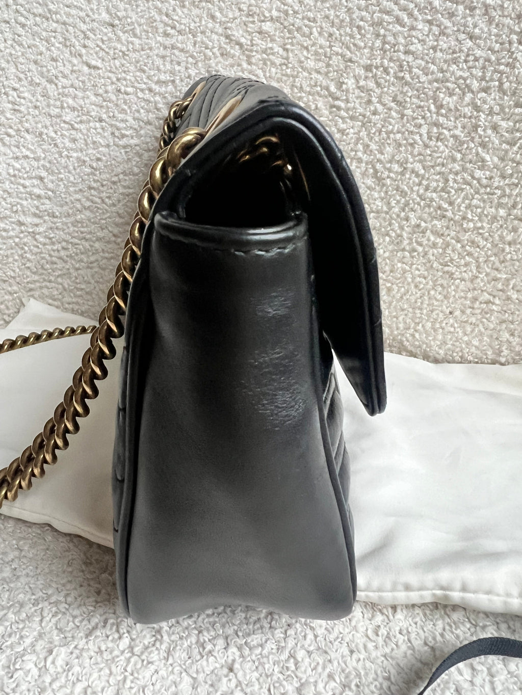 Gucci GG Black Marmont Small Shoulder Bag (RRP £2070)