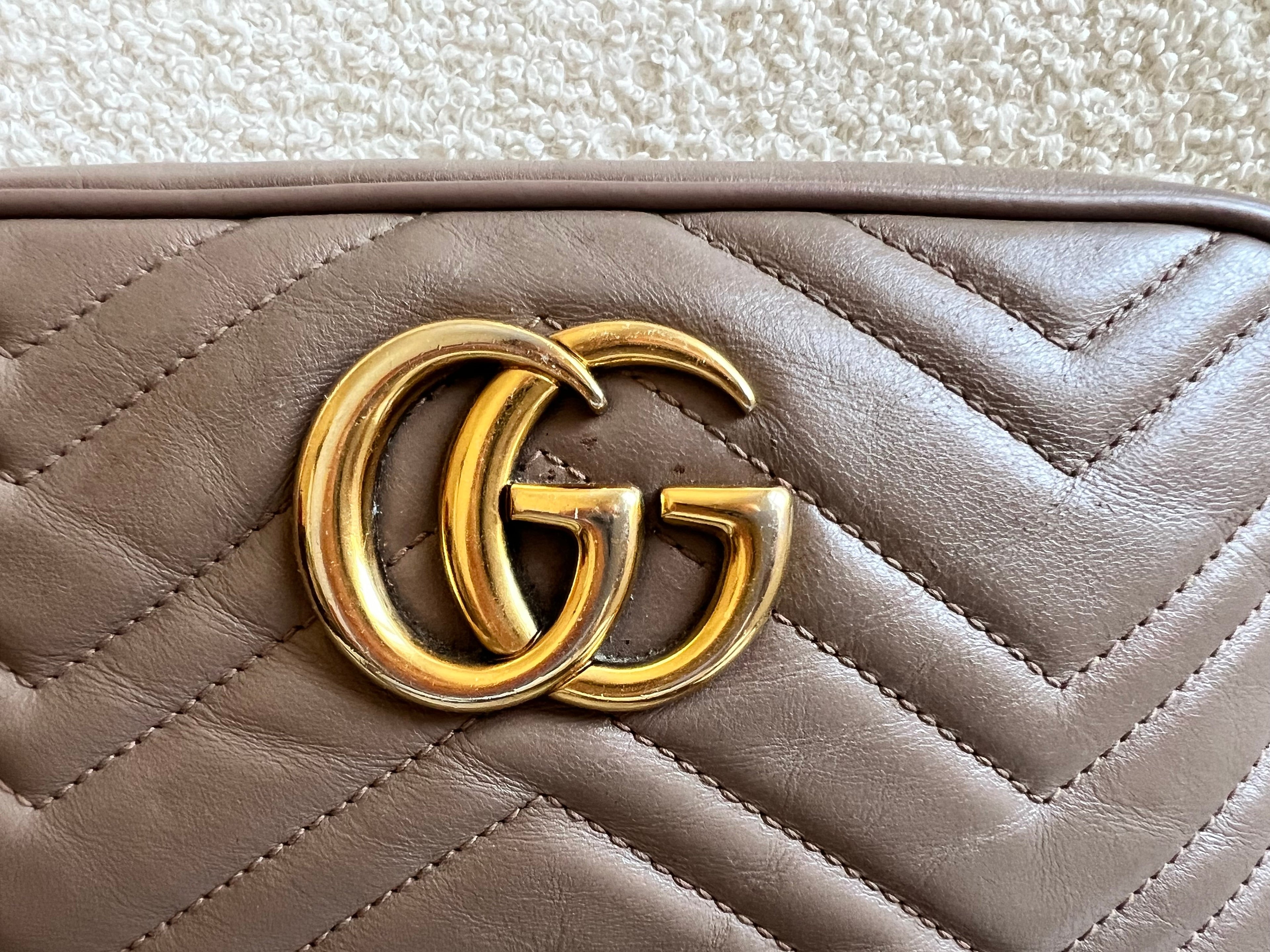 Gucci GG Marmont Dusty Pink Small Shoulder Bag (RRP £1440)