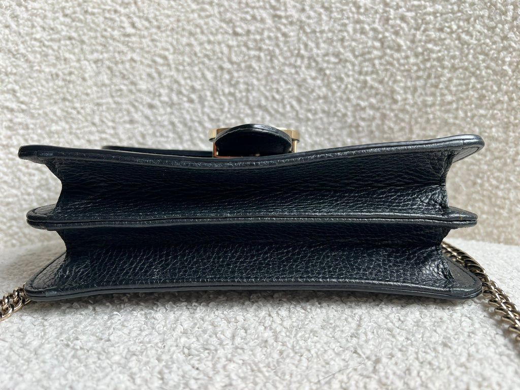 Gucci Interlocking GG Black Small Shoulder Bag