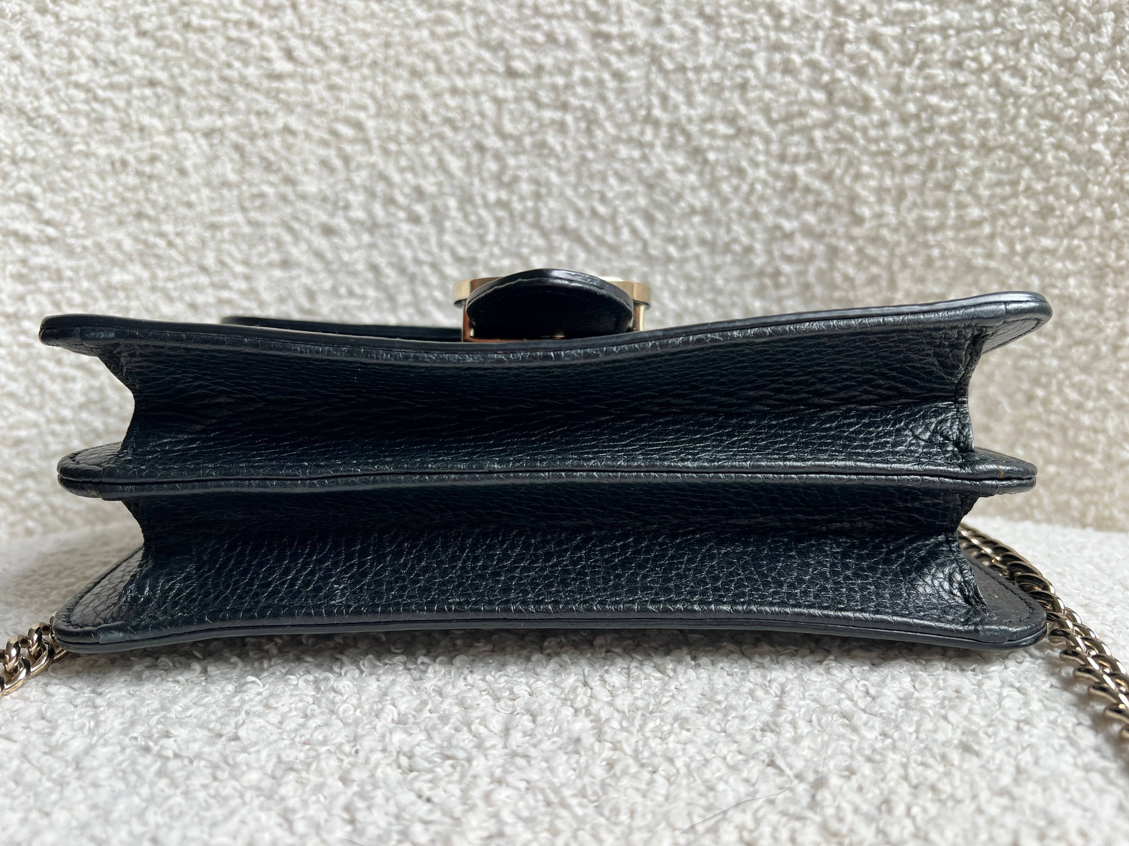 Gucci Interlocking GG Black Small Shoulder Bag