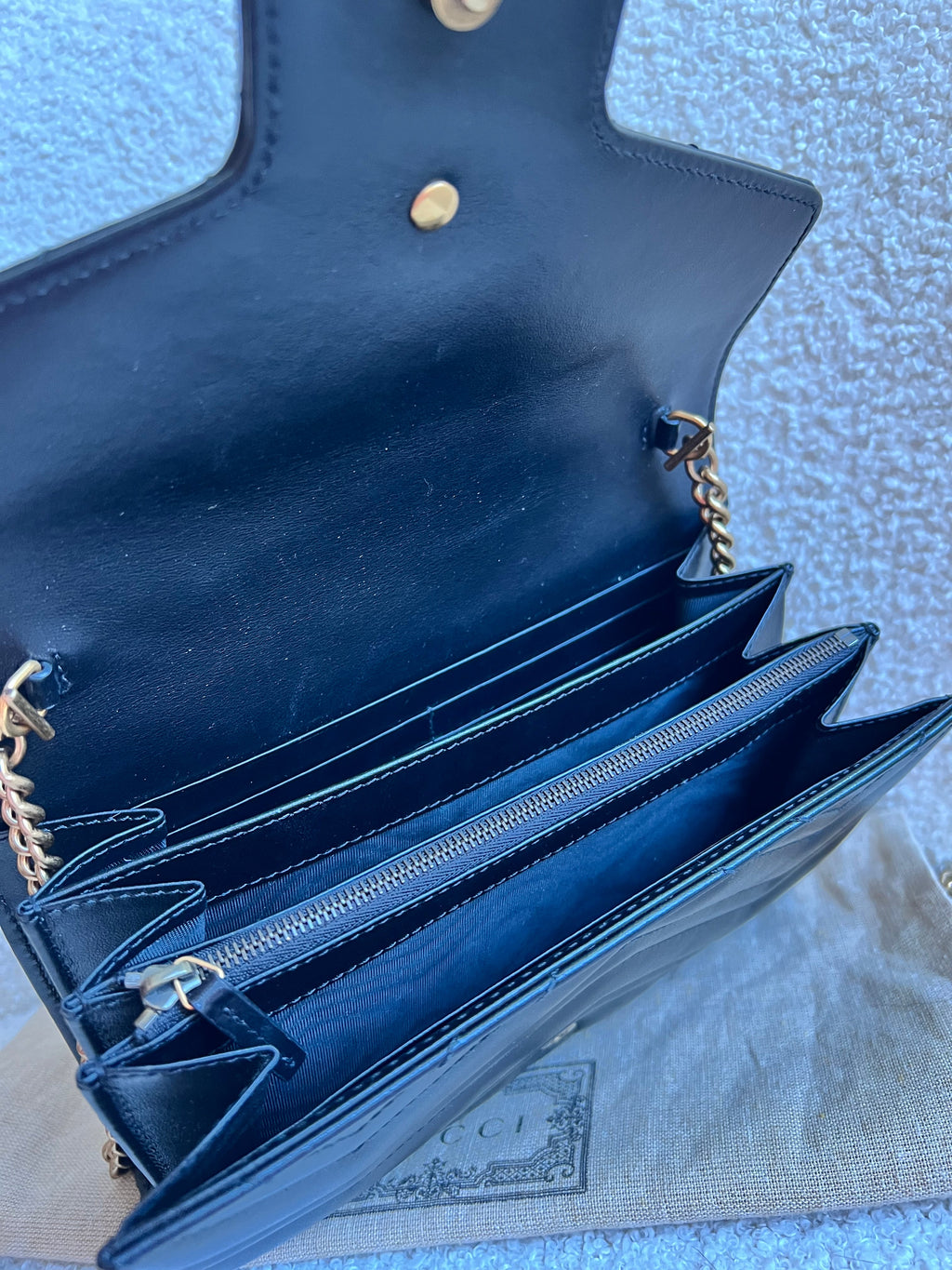 Gucci Black GG Marmont Matelasse Mini Bag (RRP £1440)
