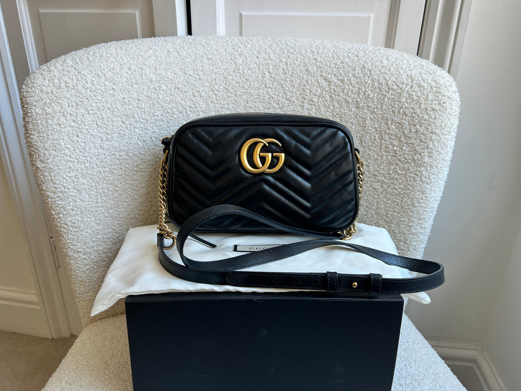 Gucci GG Black Marmont Small Shoulder Bag (RRP £1440)