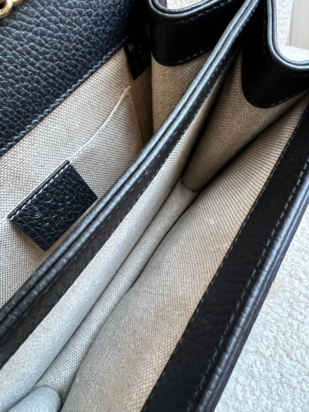 Gucci Interlocking GG Black Small Shoulder Bag