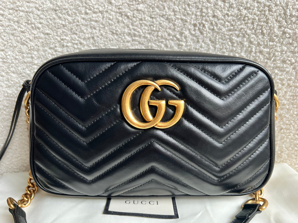 Gucci GG Black Marmont Small Shoulder Bag (RRP £1440)