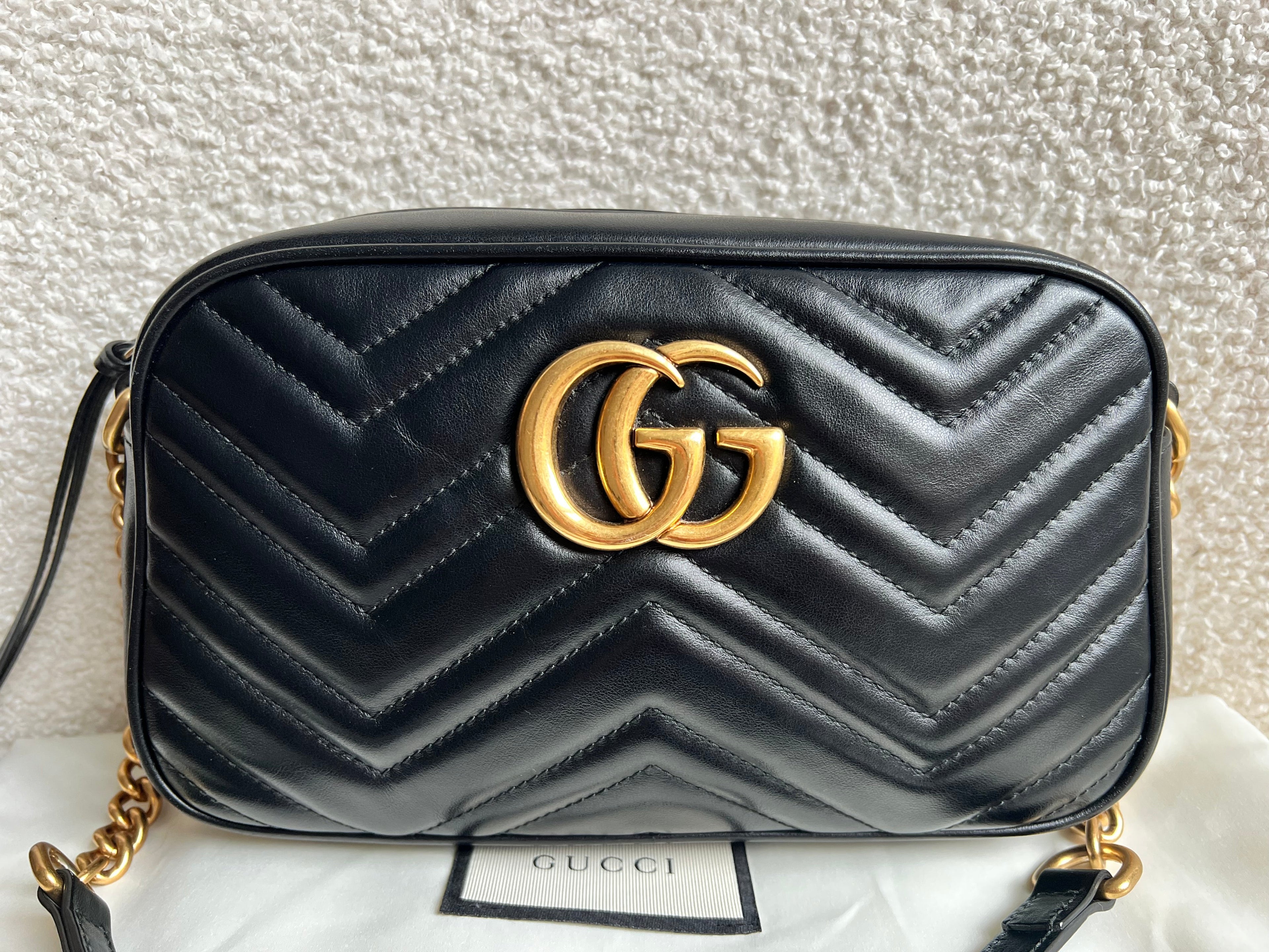Gucci GG Black Marmont Small Shoulder Bag (RRP £1440)