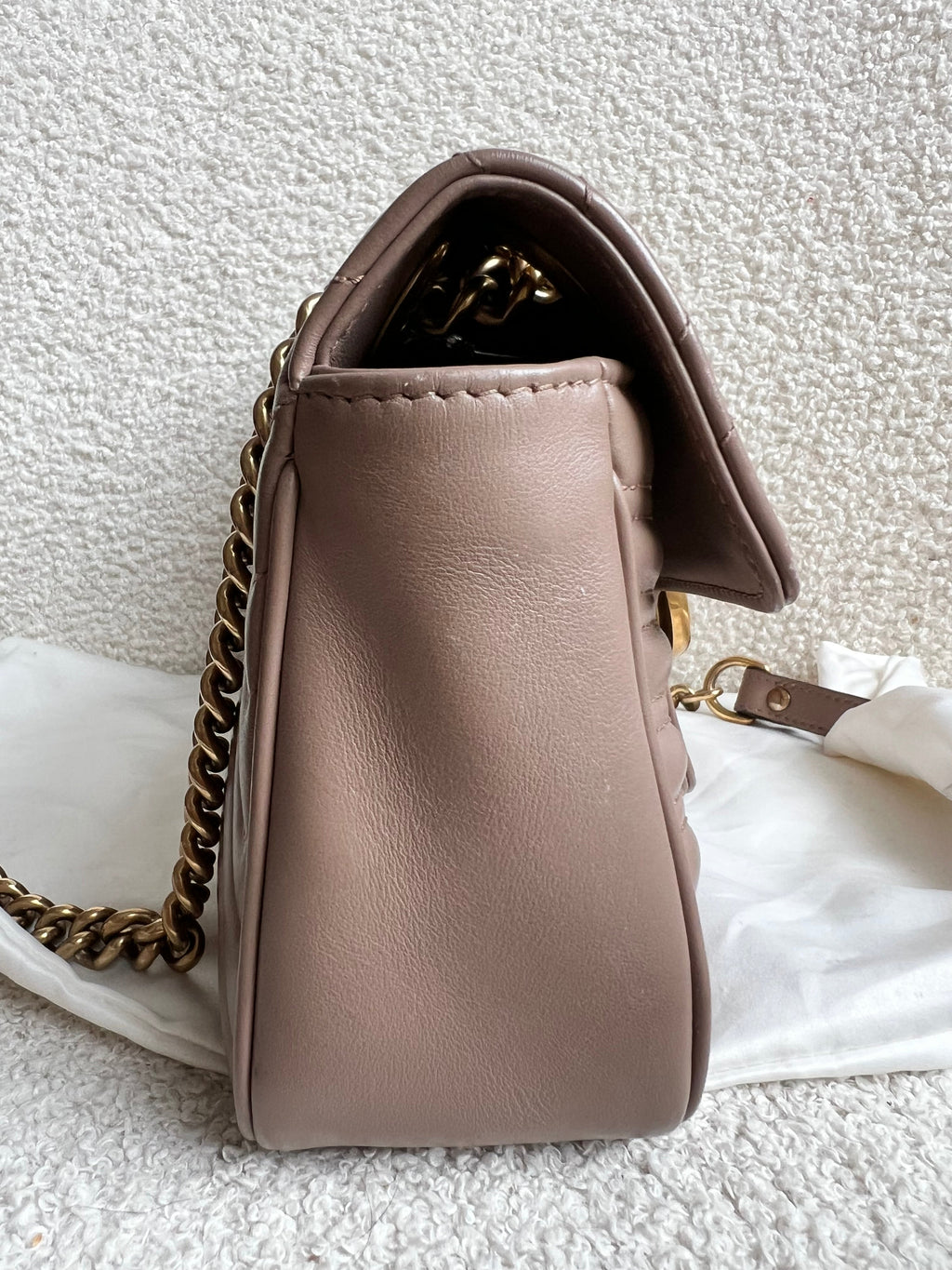 Gucci GG Dusty Pink Marmont Small Shoulder Bag (RRP £2070)