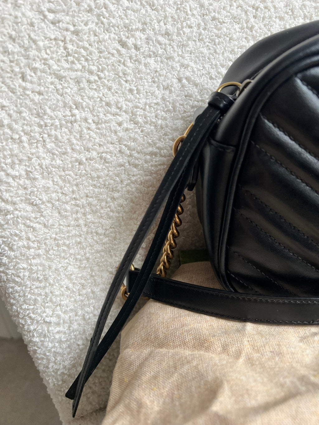 Gucci GG Black Marmont Small Shoulder Bag (RRP £1440)
