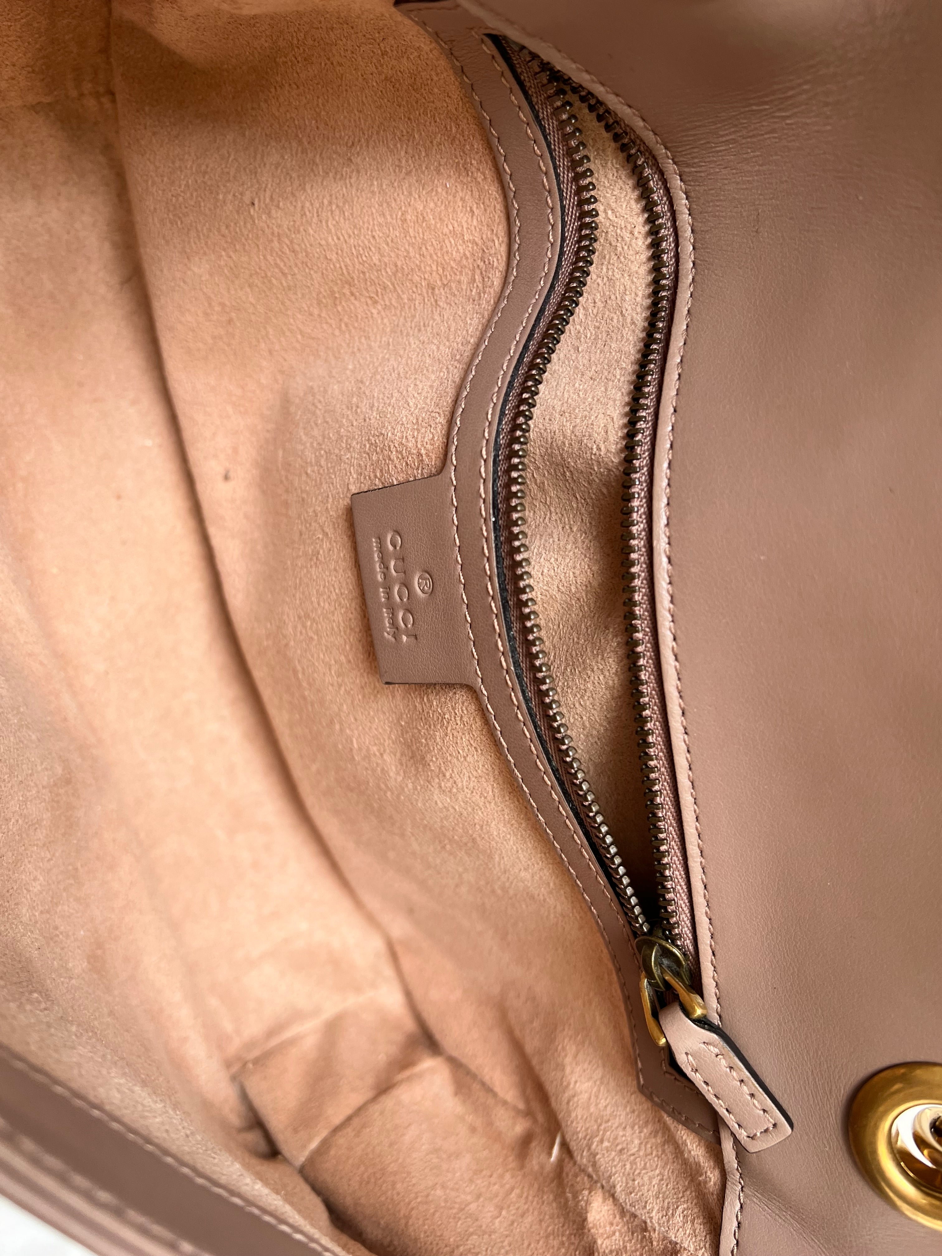 Gucci GG Dusty Pink Marmont Small Shoulder Bag (RRP £2070)