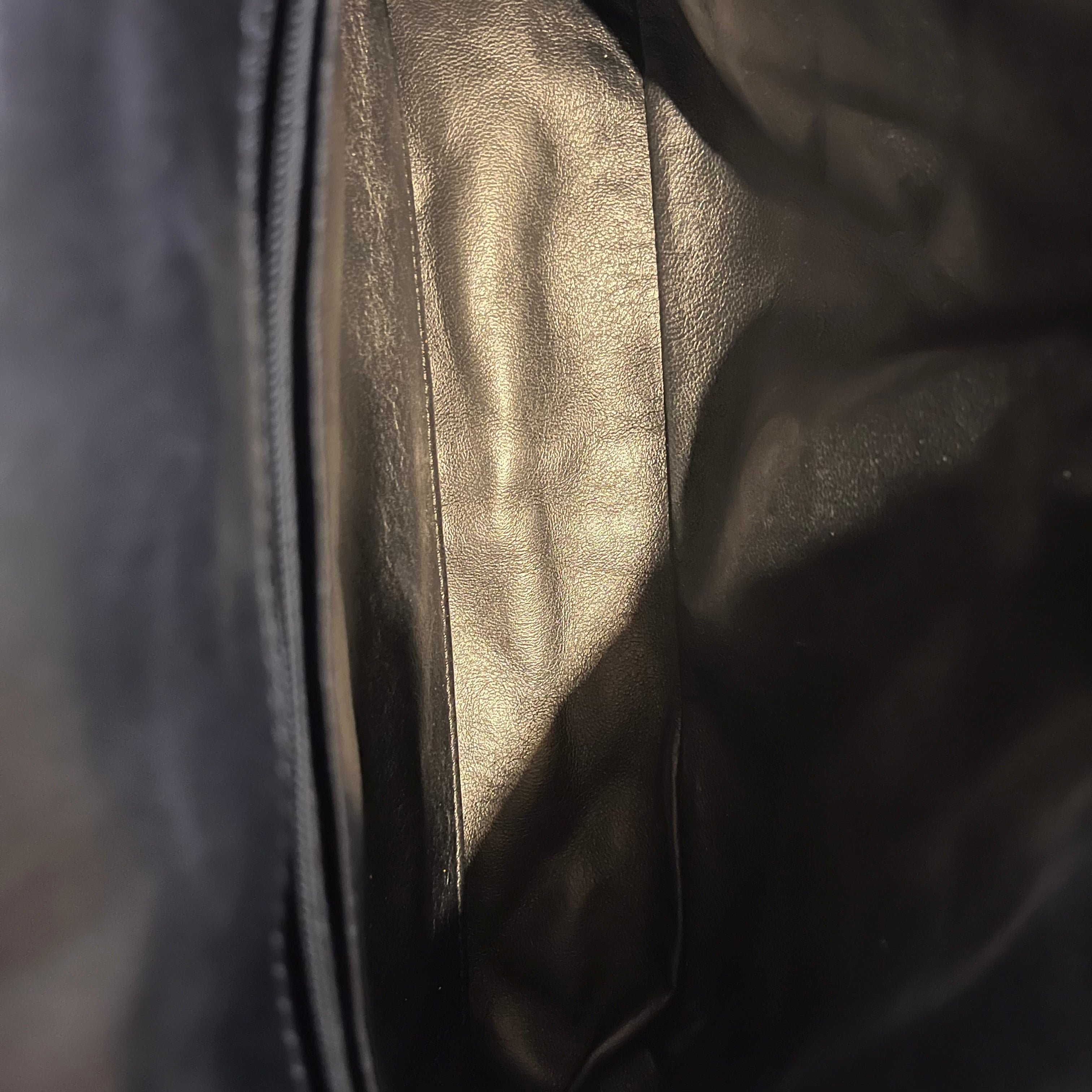 CHANEL Single Flap Black Patent Leather Shoulder Bag