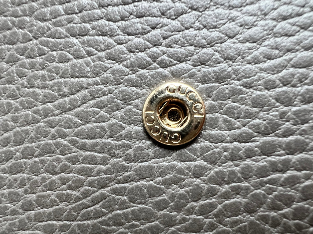 Gucci Dollar Grey Interlocking Chain Wallet