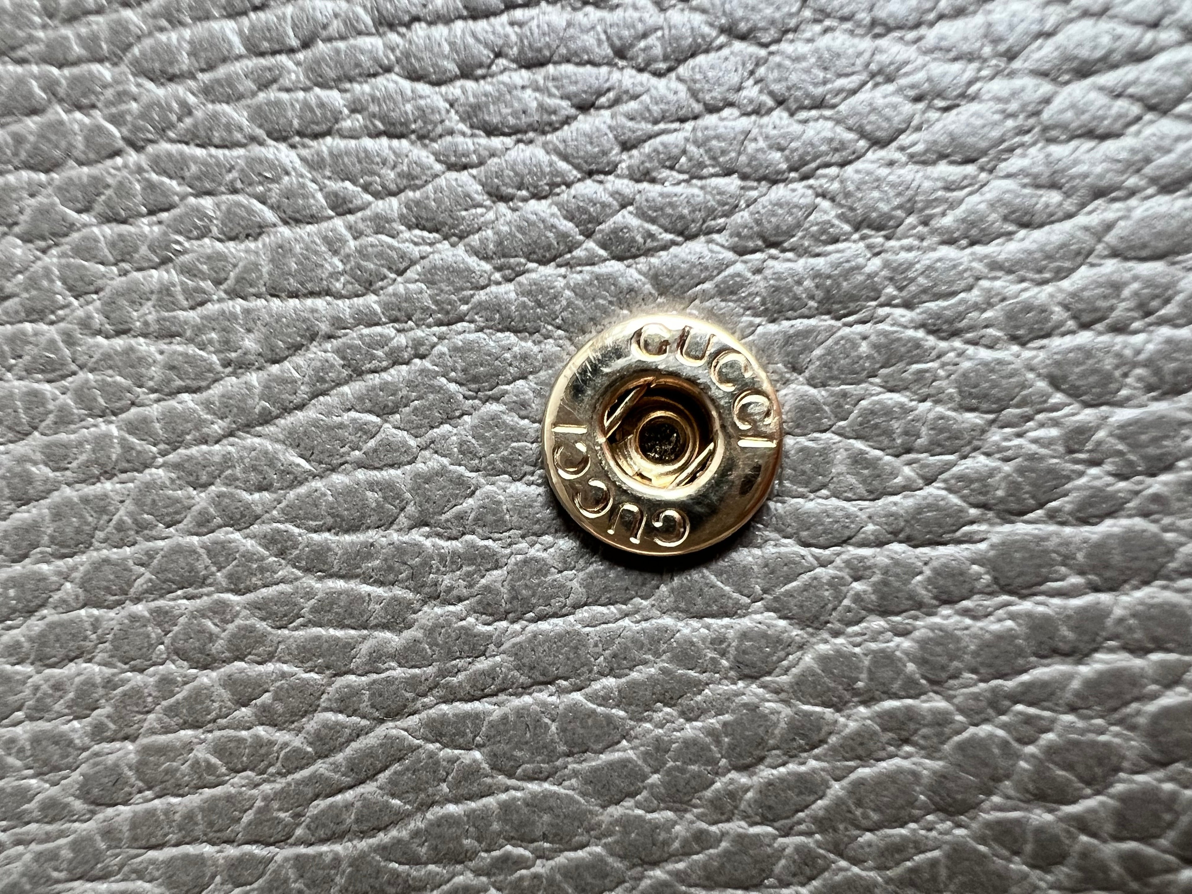 Gucci Dollar Grey Interlocking Chain Wallet
