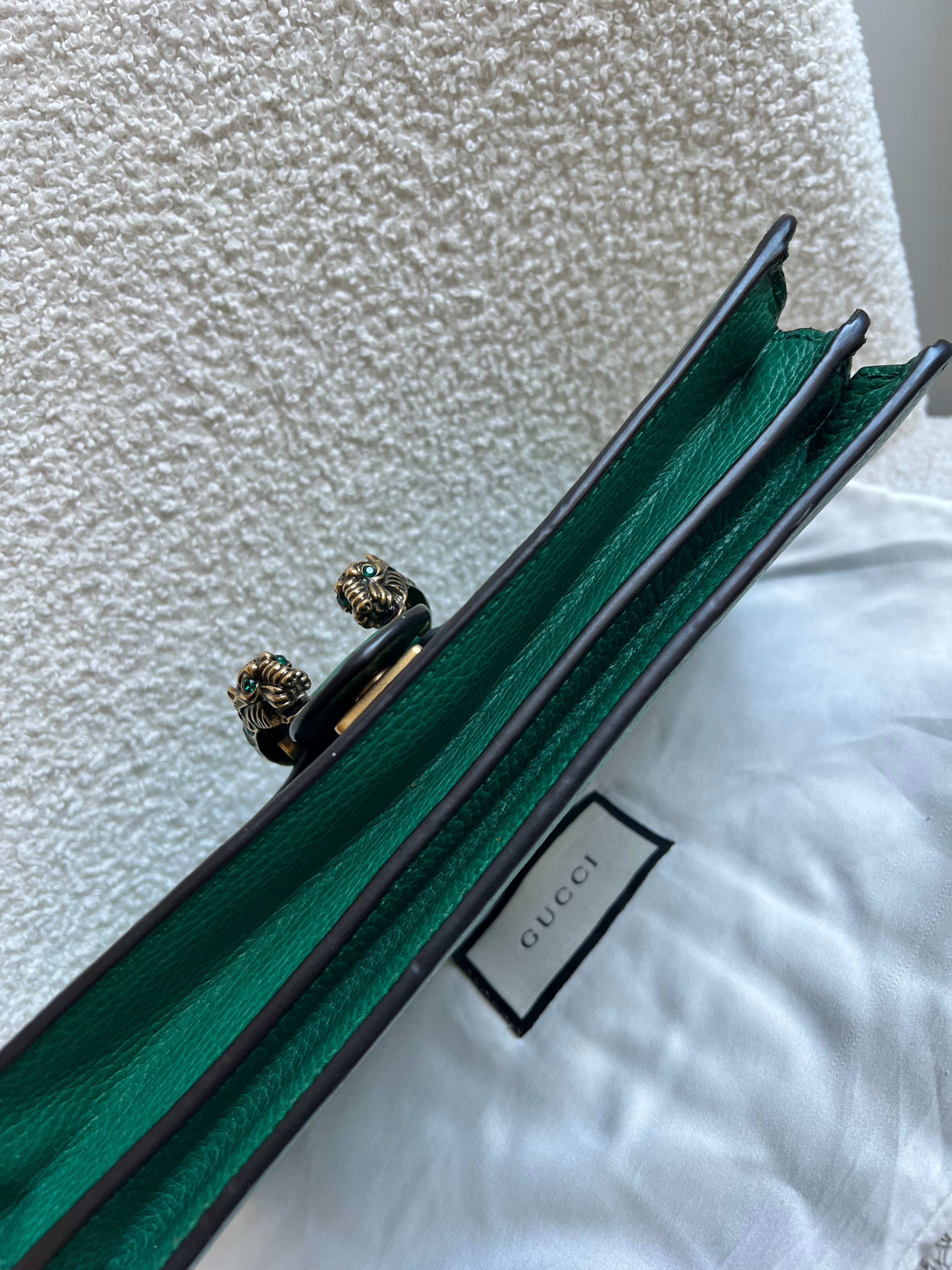 Gucci Dionysus GG Green Small Shoulder Bag (RRP £2,670)