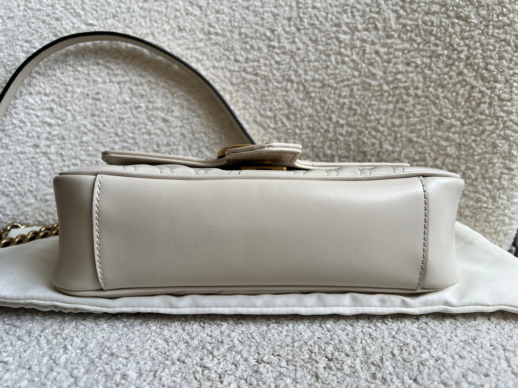 Gucci GG White Marmont Mini Shoulder Bag (RRP £1,890)