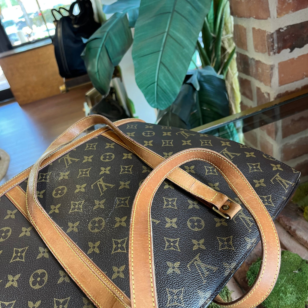 LOUIS VUITTON Babylon Monogram Canvas Brown Tote Bag