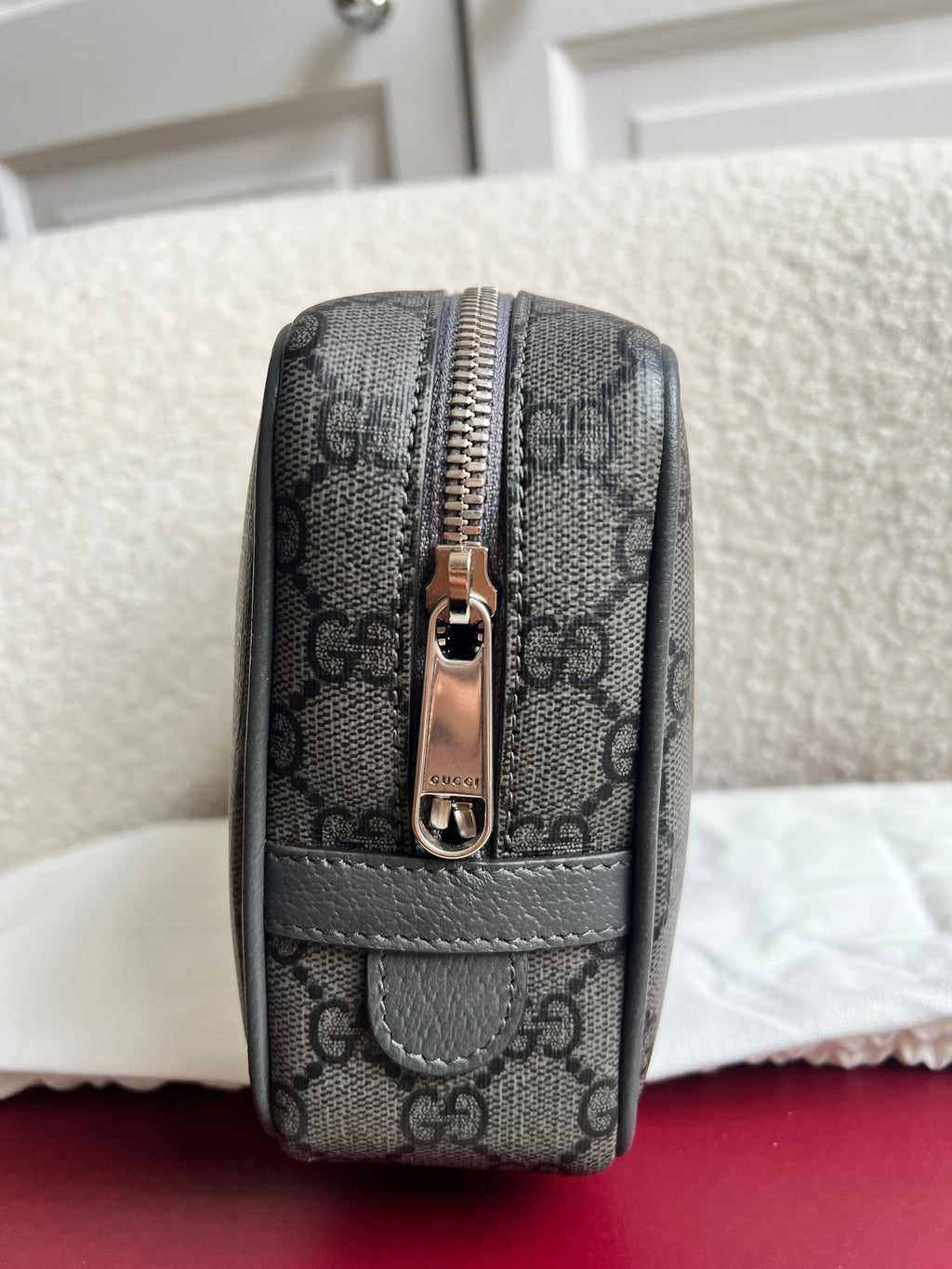 Gucci Grey / Black Supreme Toiletries Bag (RRP £575)