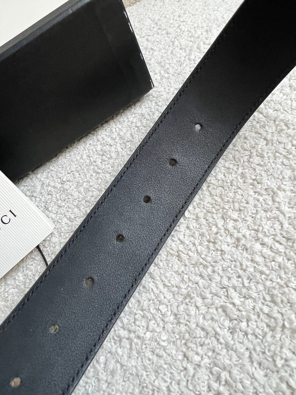 Gucci GG Marmont Black Wide Leather Belt with Shiny Gold Buckle (RRP £410)