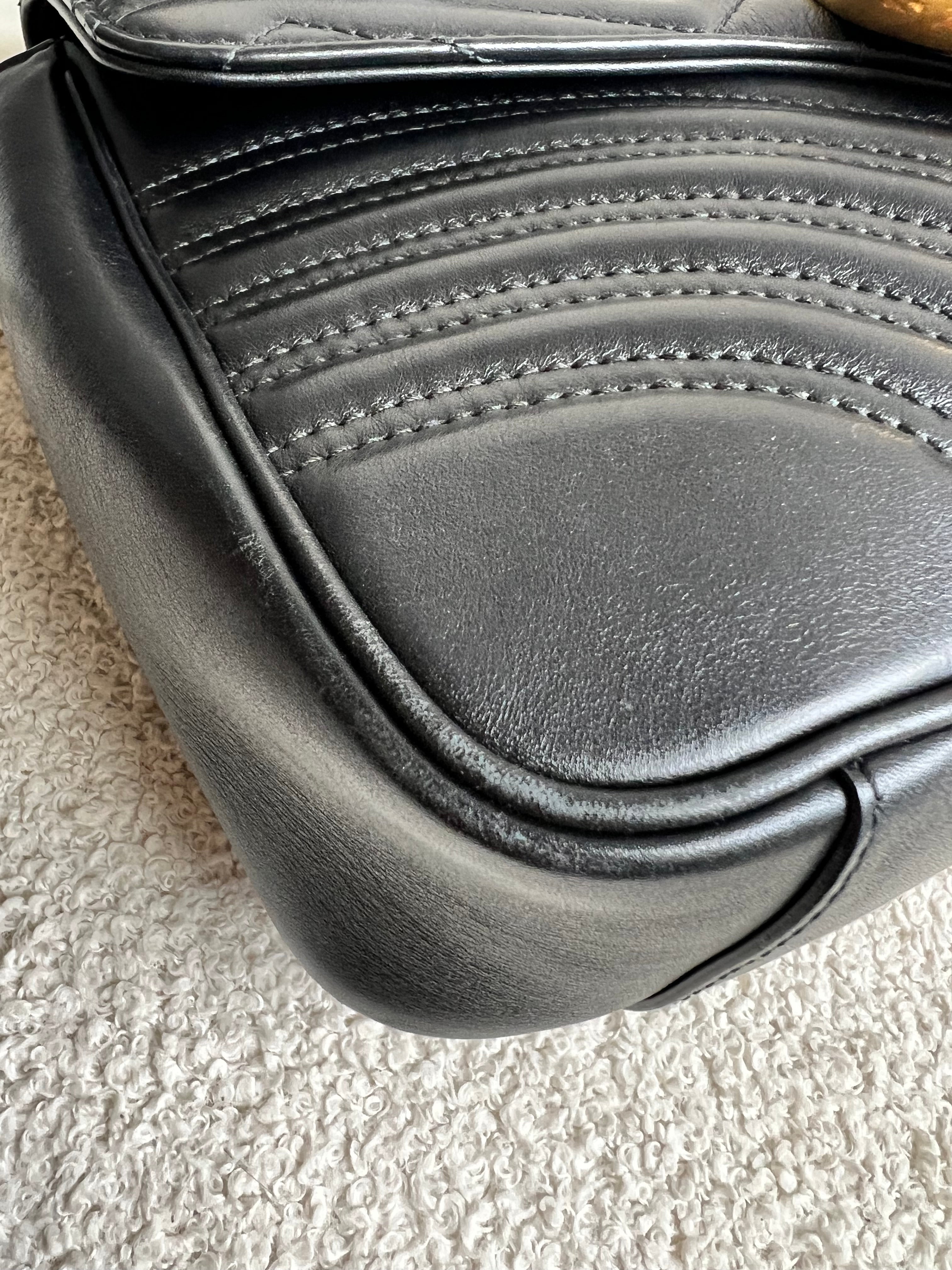 Gucci GG Black Marmont Medium Shoulder Bag (RRP £2,340)