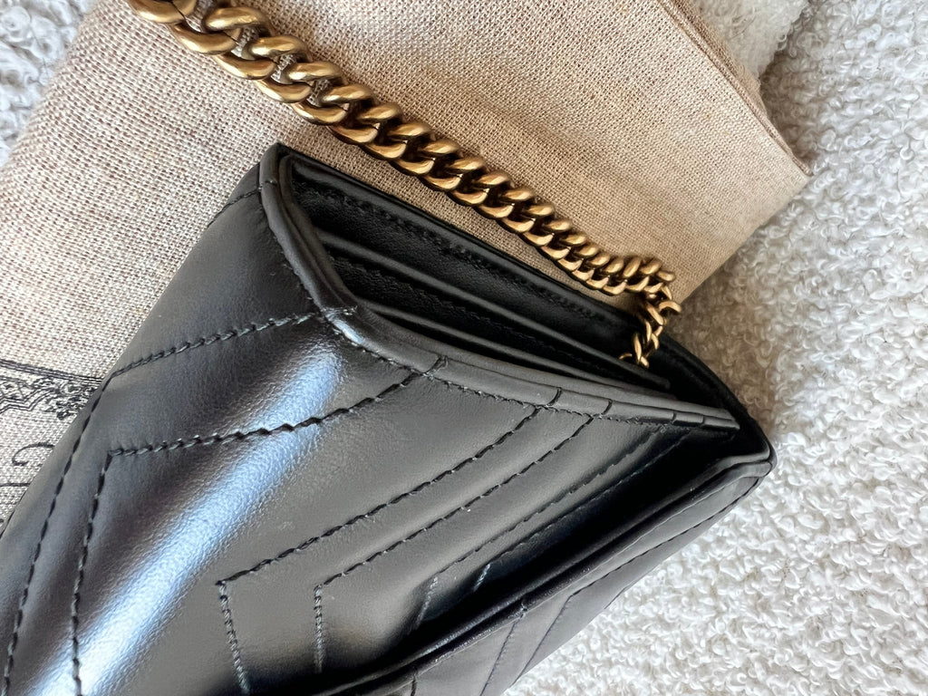 Gucci Black GG Marmont Matelasse Mini Bag (RRP £1440)