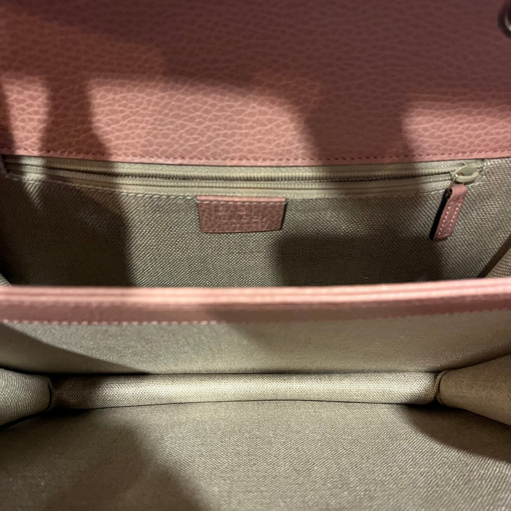 GUCCI Medium Interlocking G Dollar Calfskin Shoulder Bag