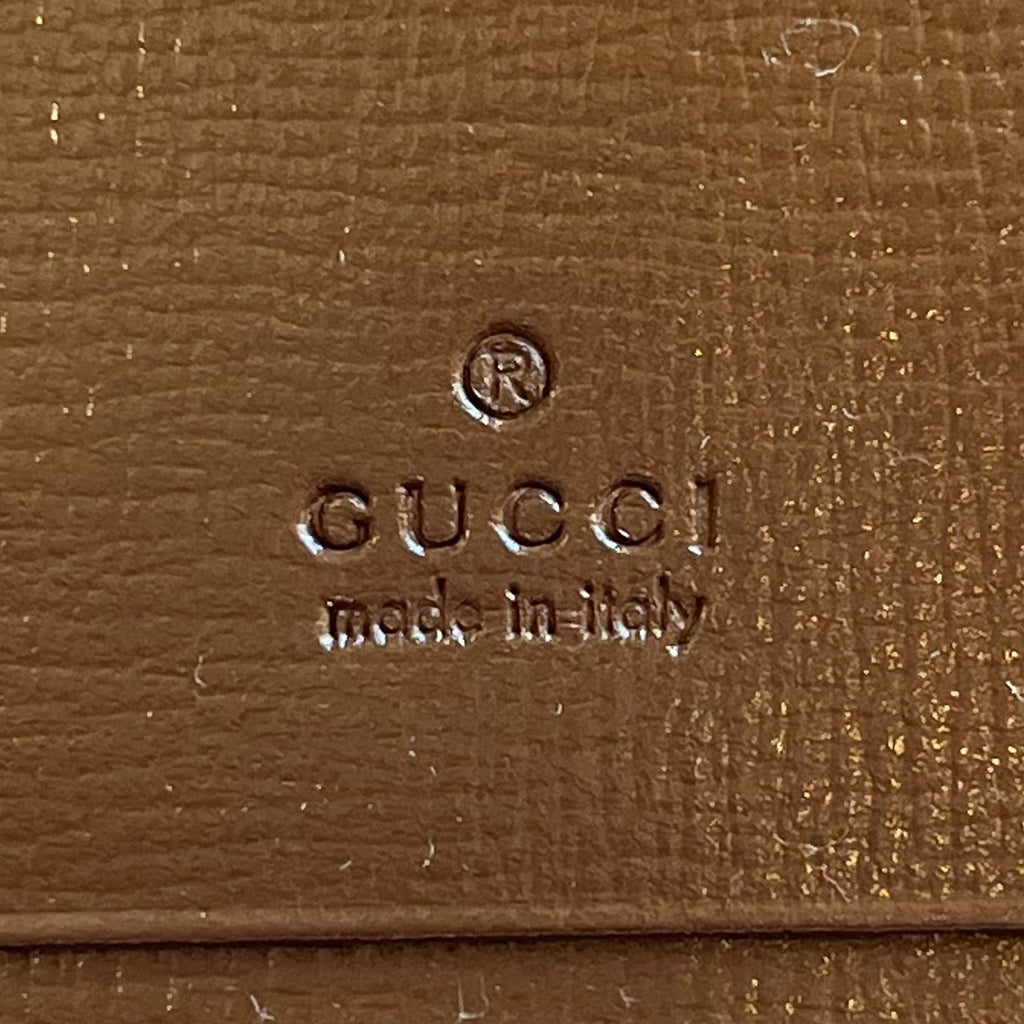 GUCCI GG Supreme Coated Canvas Piston Lock Ophidia Wallet