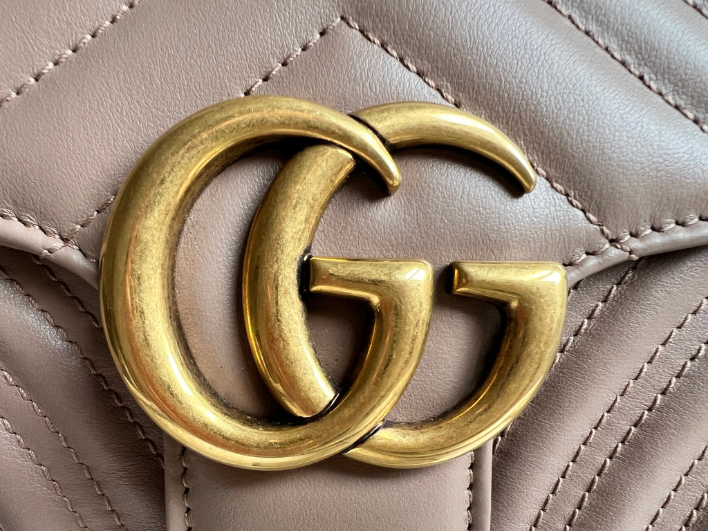 Gucci GG Dusty Pink Marmont Small Shoulder Bag (RRP £2070)
