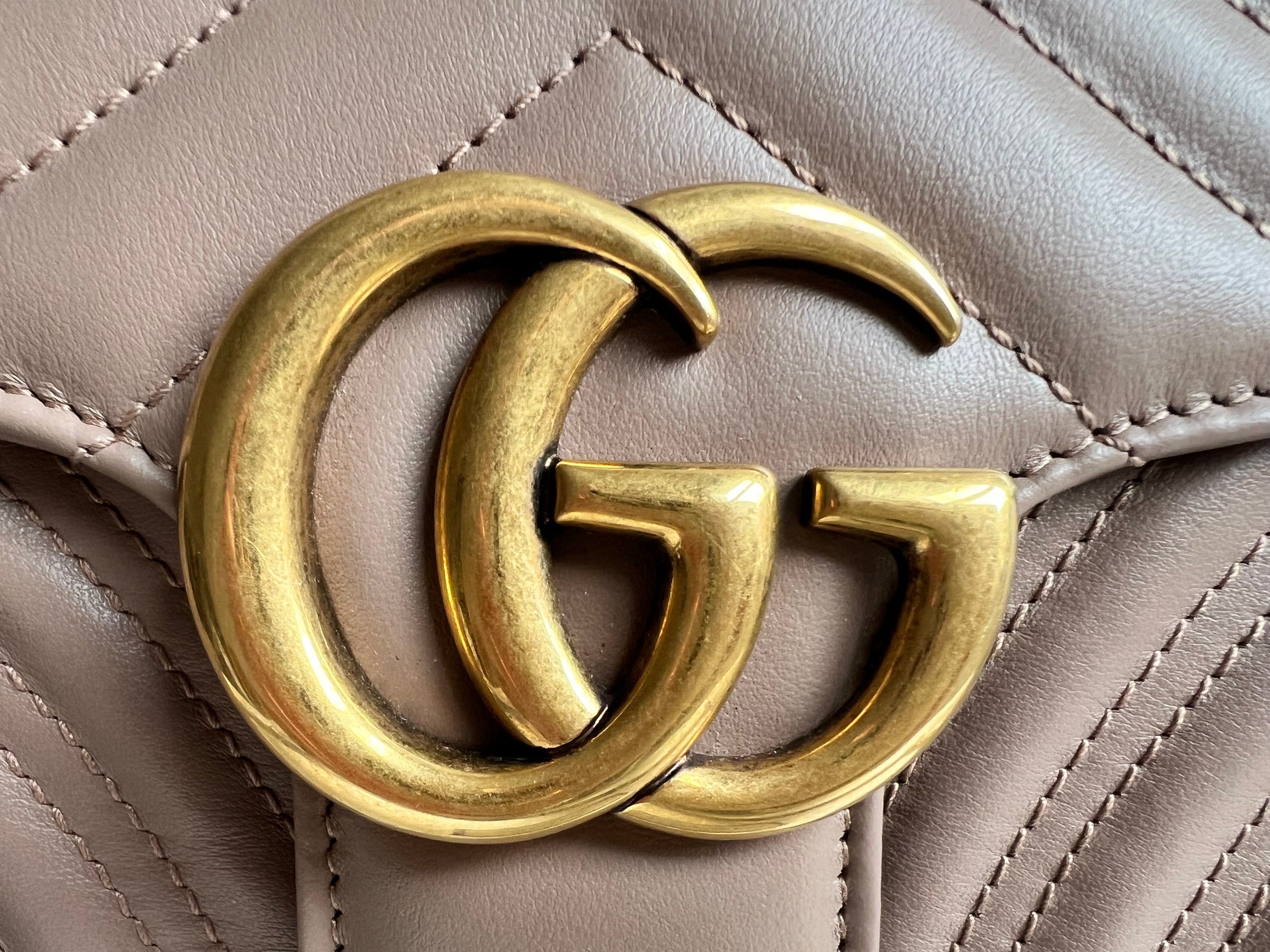 Gucci GG Dusty Pink Marmont Small Shoulder Bag (RRP £2070)