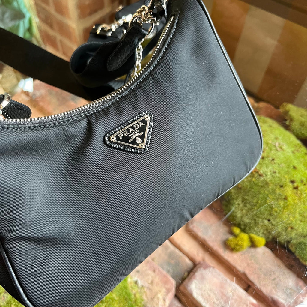 PRADA Re-Edition 2005 Black Nylon Crossbody