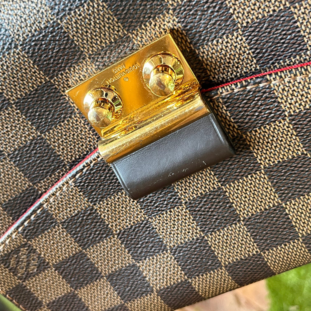 LOUIS VUITTON Croisette Damier Ebene Top Handle Bag