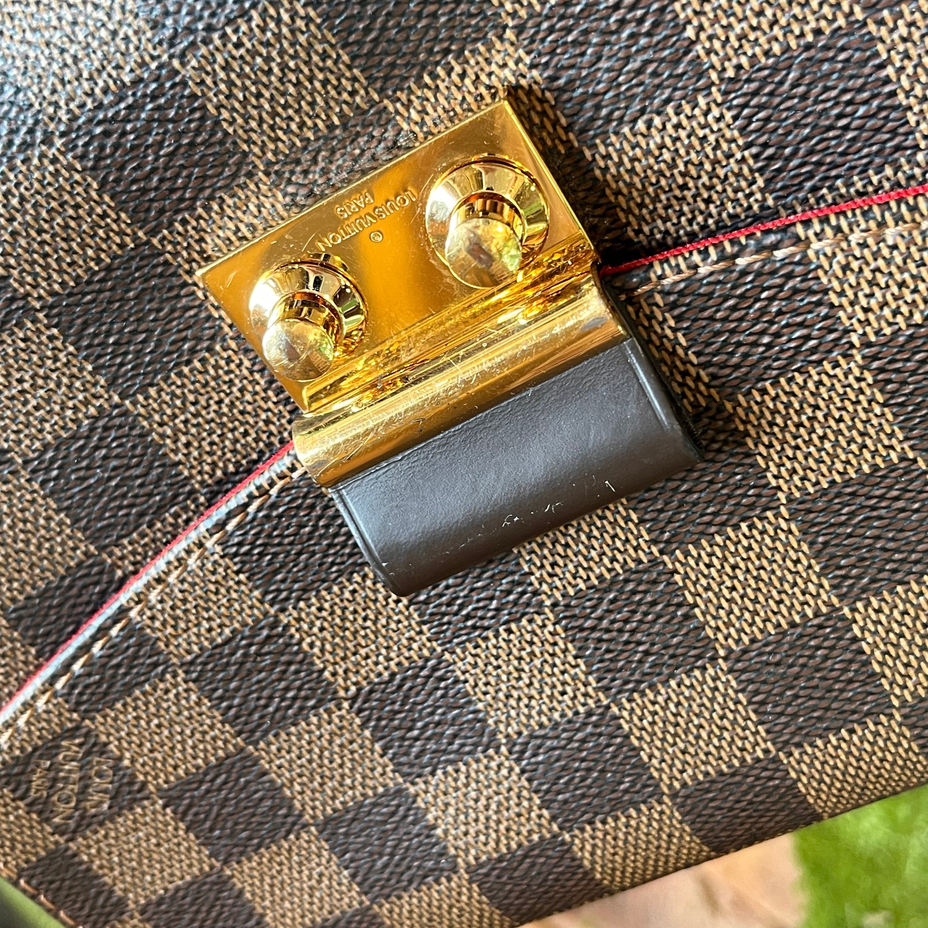 LOUIS VUITTON Croisette Damier Ebene Top Handle Bag
