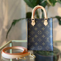 LOUIS VUITTON Monogram Petit Sac Plat