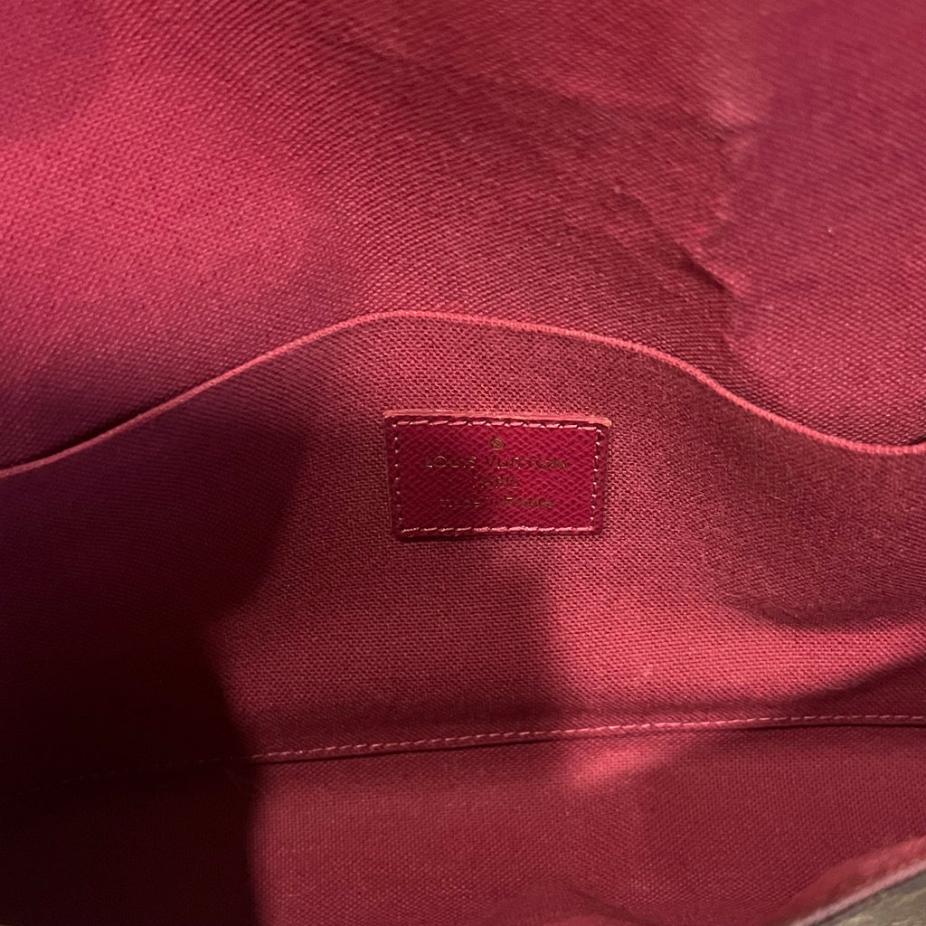 LOUIS VUITTON Felicie Pochette Brown Monogram Canvas Crossbody
