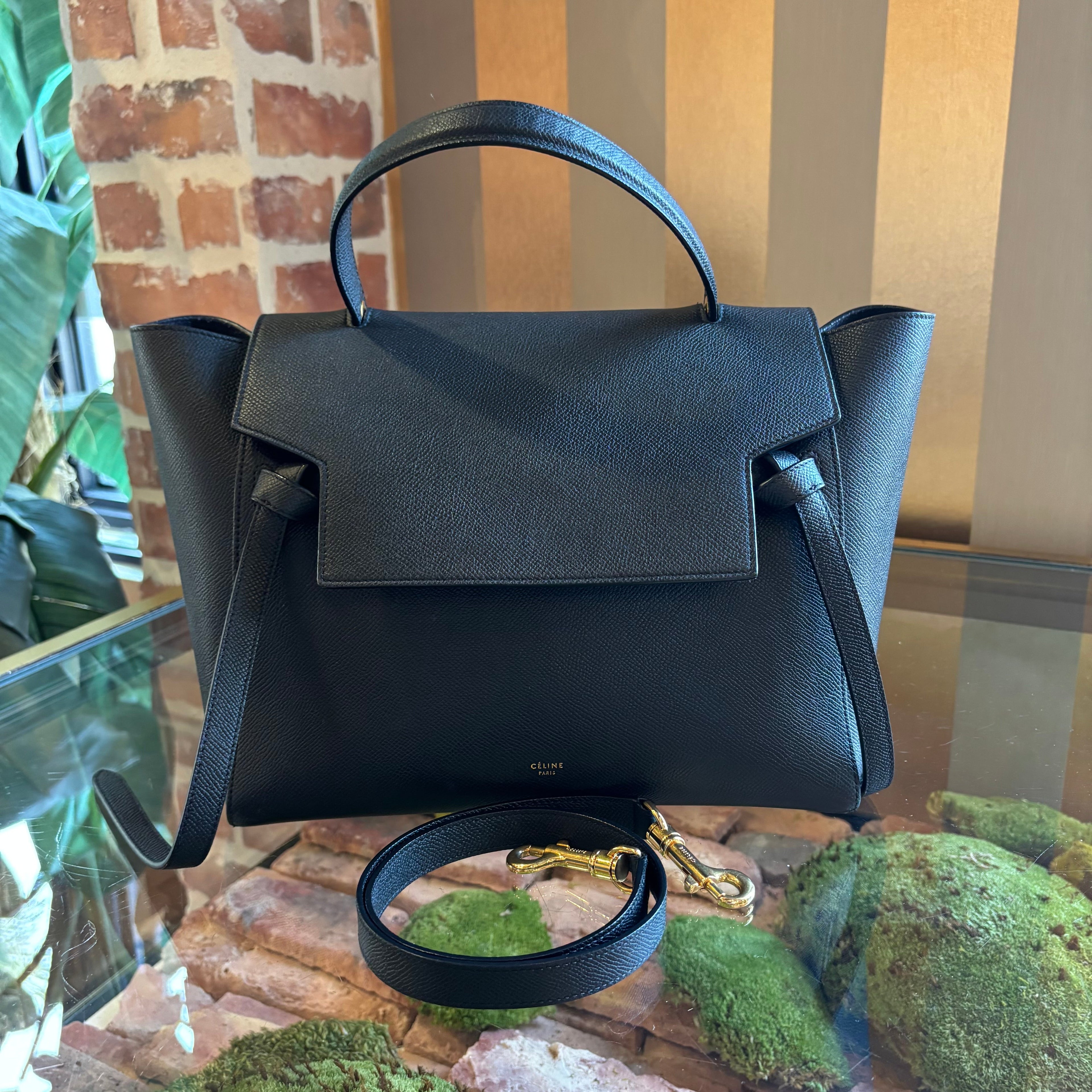 CELINE Black Belt Bag