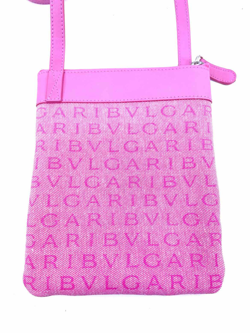 BVLGARI Pink Denim Handbag