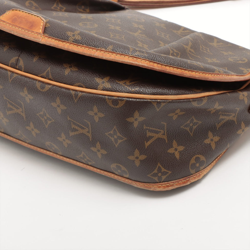 Louis Vuitton Menilmontant Handbag Monogram Canvas Brown Canvas Crossbody Bag Bag (Pre-Owned)