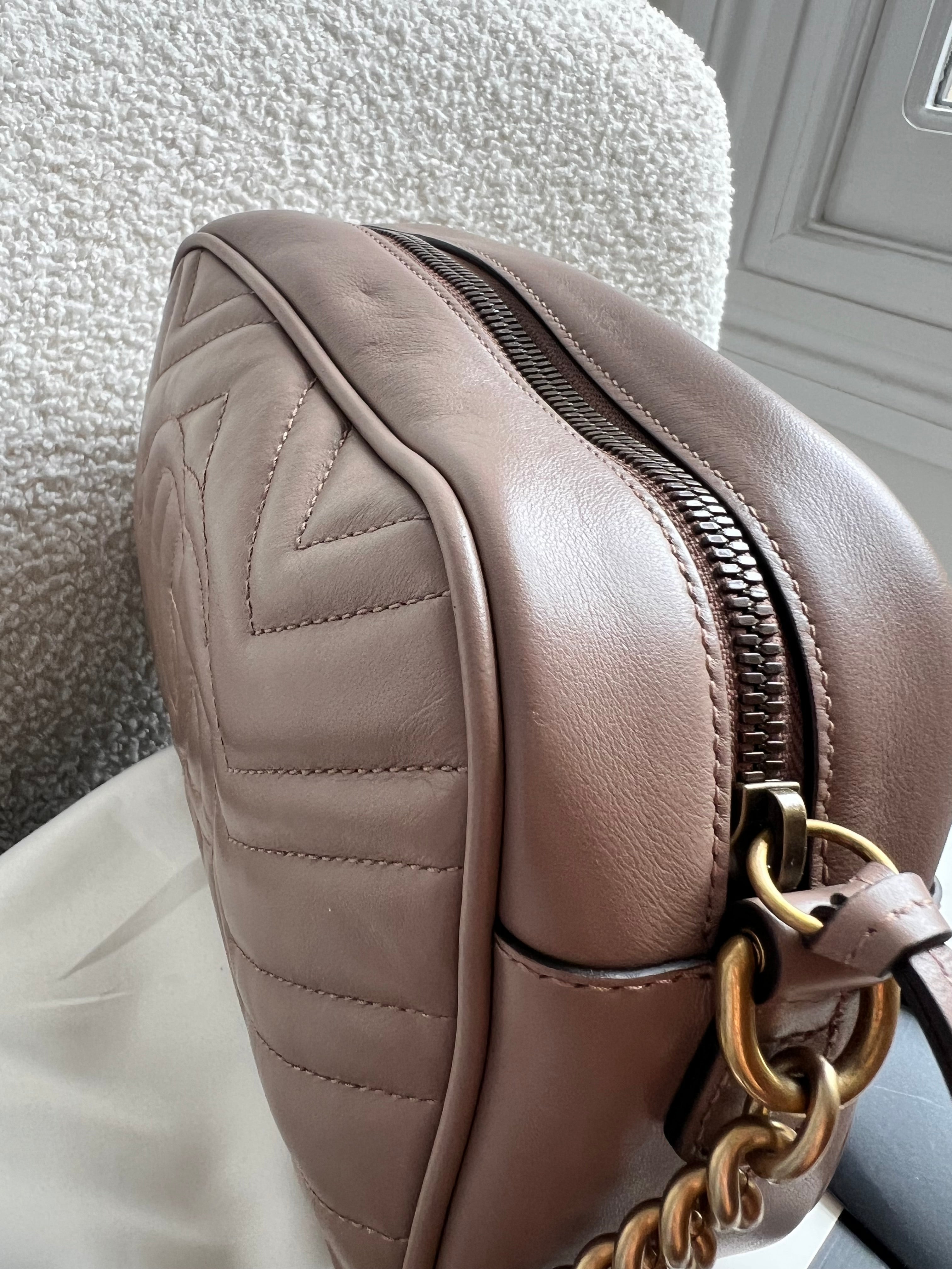 Gucci GG Marmont Dusty Pink Small Shoulder Bag (RRP £1440)