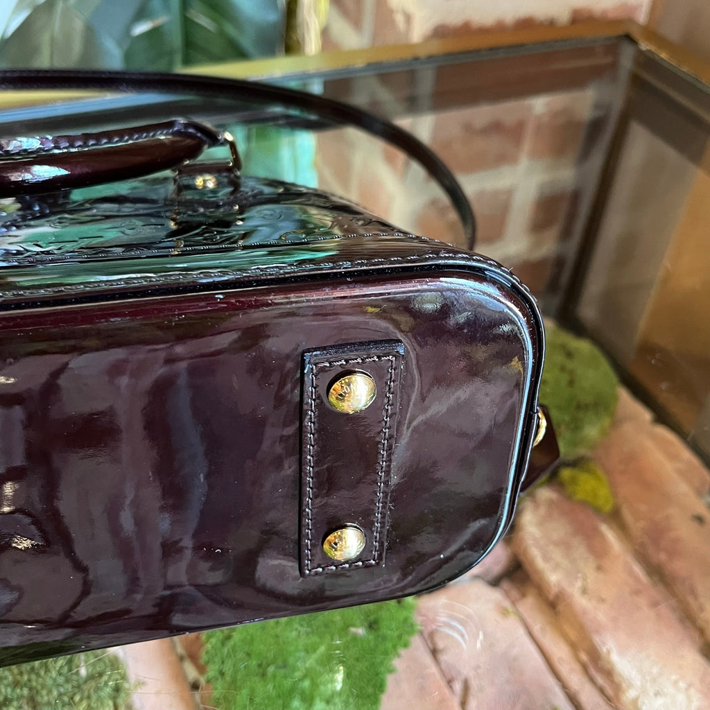 LOUIS VUITTON Alma BB Amarante Vernis Top Handle