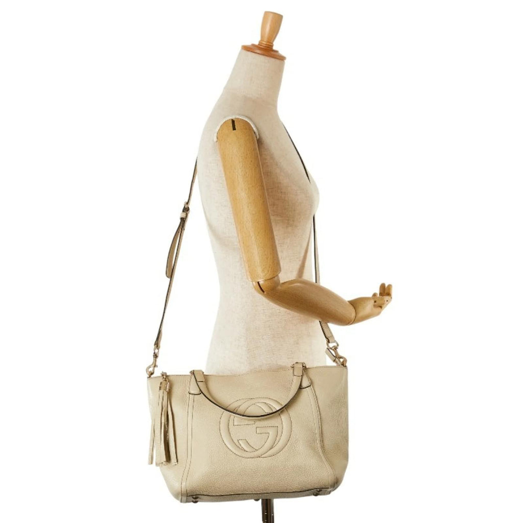 Gucci Soho Tote in Eggshell